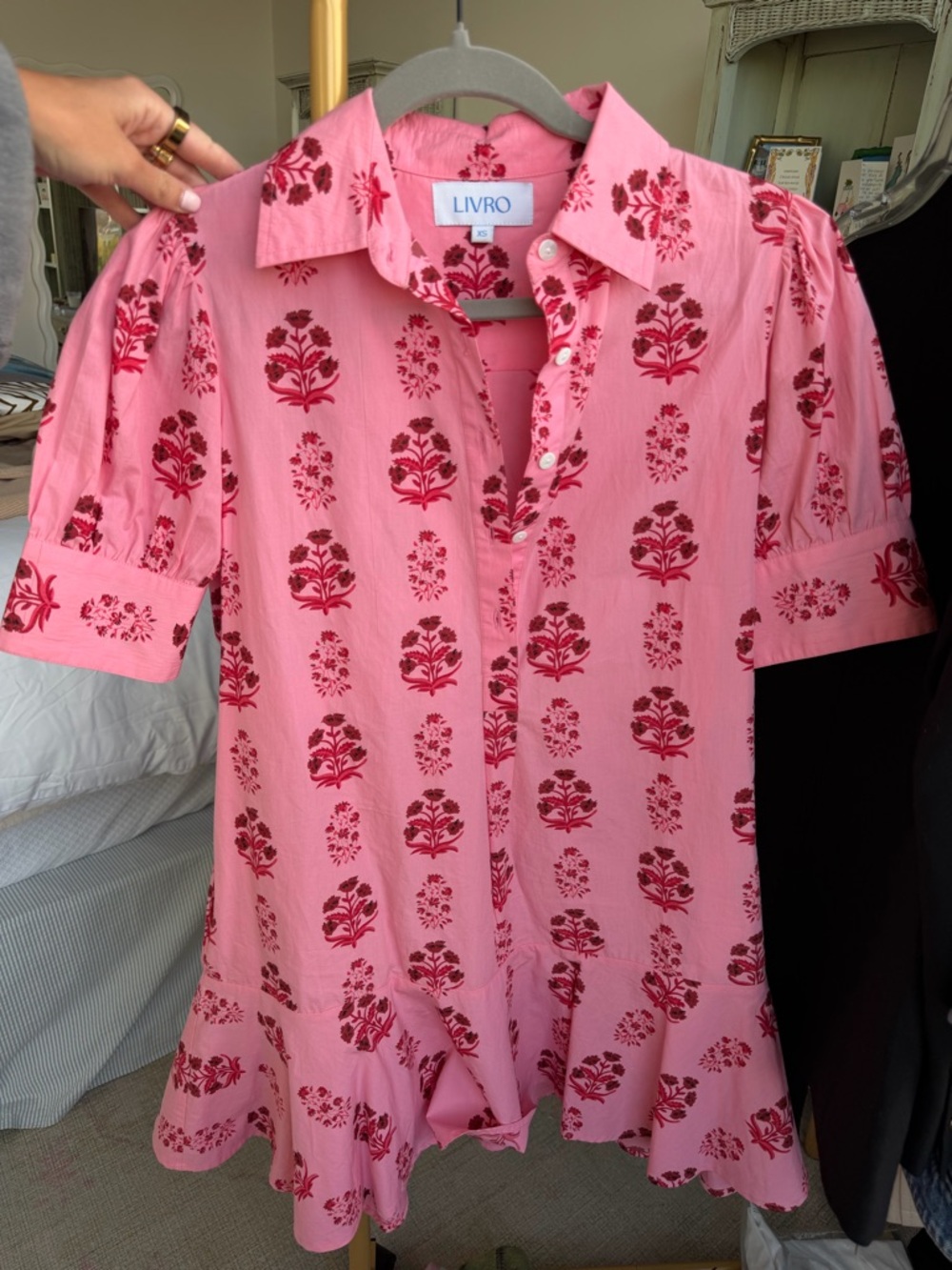 Livro Pink Floral Liv Dress
